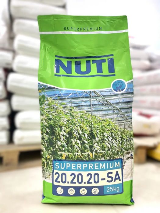 Водорозчинне добриво SUPERPREMIUM (Суперпреміум) 20-20-20-SА 25кг, Nuti