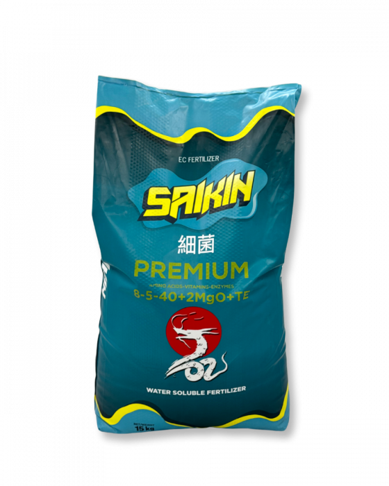 Мінеральне добриво Saikin Premium 8-5-40+2MgO + МЕ+ЕАV 15 кг, Туреччина