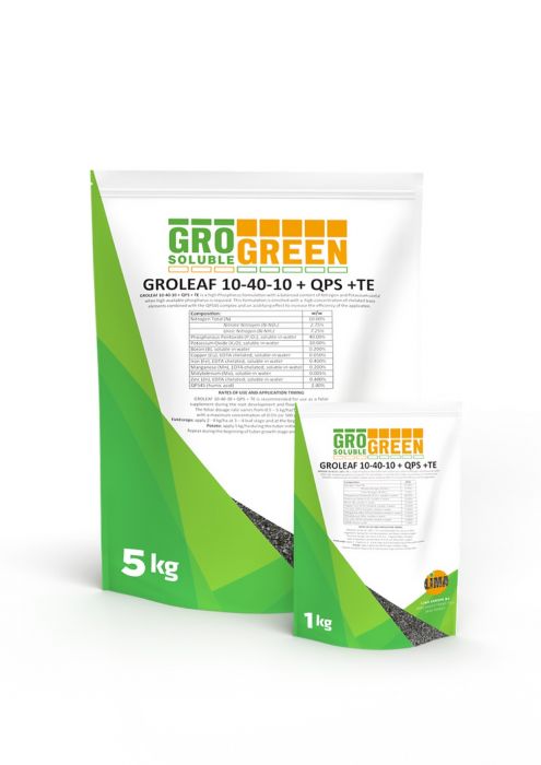 Мінеральне добриво Грогрін Гроліф NPK 10-40-10+TE + QPS 45 (Groleaf) 1 кг, Lima