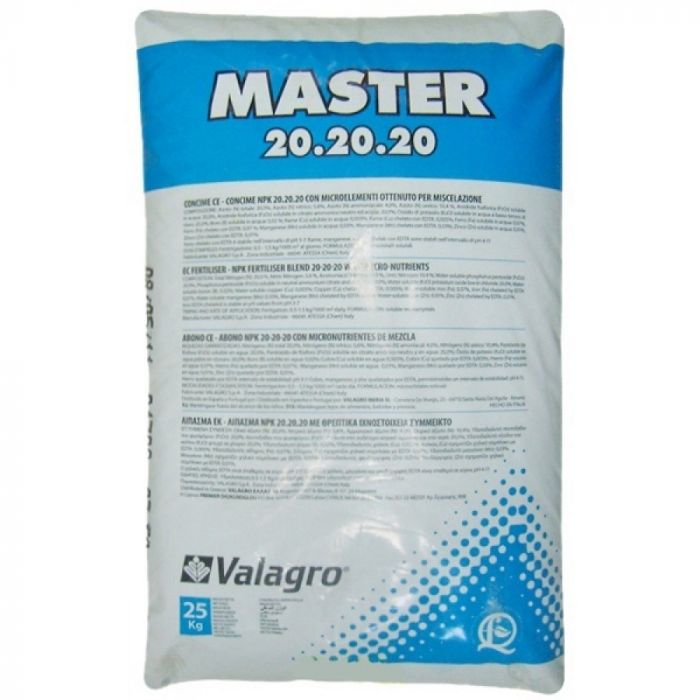 Мінеральне добриво Master (Мастер) NPK 20-20-20 25 кг,  Valagro