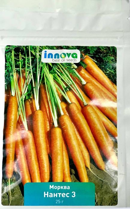 Морква Нантес 3 рання 25 г, Innova Seeds Co.