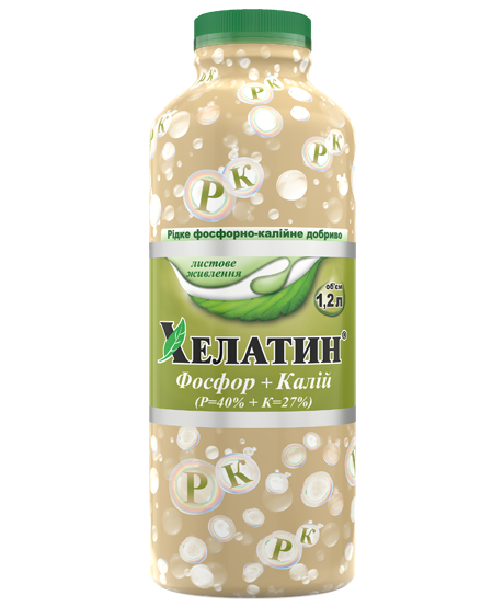 Добриво Хелатин Фосфор+Калій 1,2 л