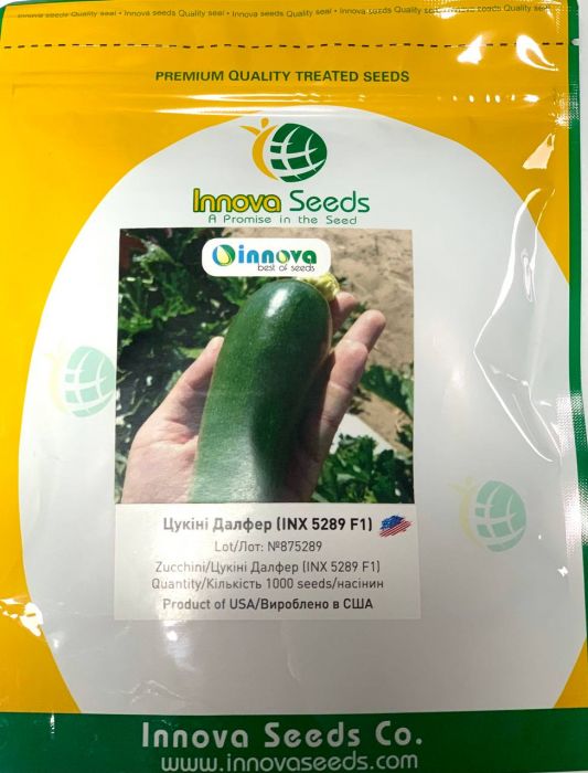 Кабачок цукіні Далфер INX 5289 F1 зелений 10 шт, Innova Seeds Co. (поштучно)