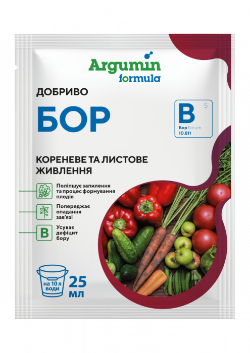 Рідке борвмісне добриво Бор Argumin formula 25 мл, Євроагрогруп