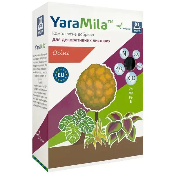 Комплексне безхлорне добриво для декоративних листових Осінь 1 кг, YaraMila