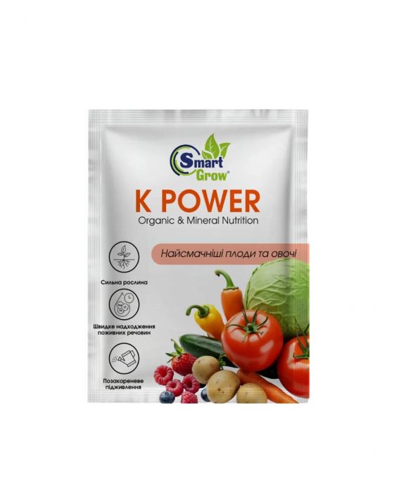 Органо-мінеральне добриво K POWER (калій) 25 мл, SmartGrow