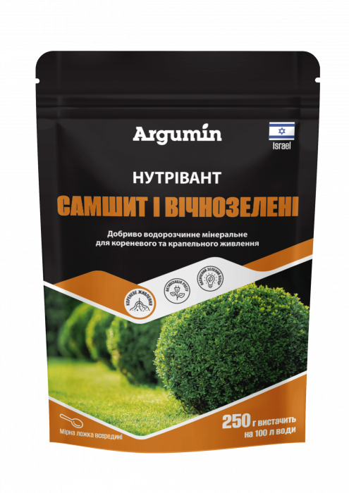 Мінеральне добриво Argumin Нутрівант самшит і вічнозелені 250 г, Fertilizers&Chemicals Ltd