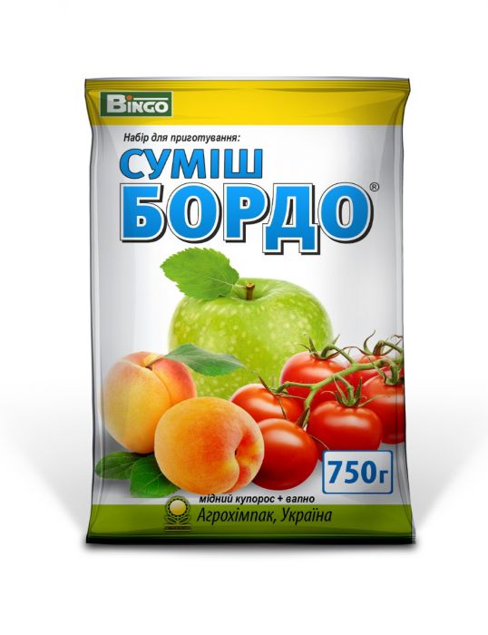 Фунгіцид Бордо Комплект 750 г, Садівник