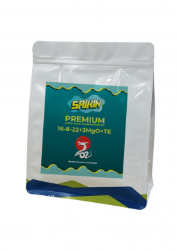 Мінеральне добриво Saikin Premium 16-8-22+3MgO+МЕ+ЕАV 2 кг, Туреччина