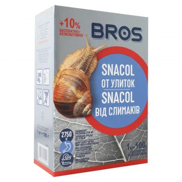 Інсектицид SNACOL порошок від слимаків 1 кг, Bros 