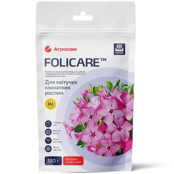 Мінеральне добриво для квітучих кімнатних рослин Yara Folicare 180 г