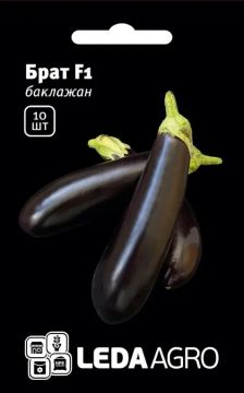 Баклажан Брат F1 циліндричний 10 шт, Leda Agro